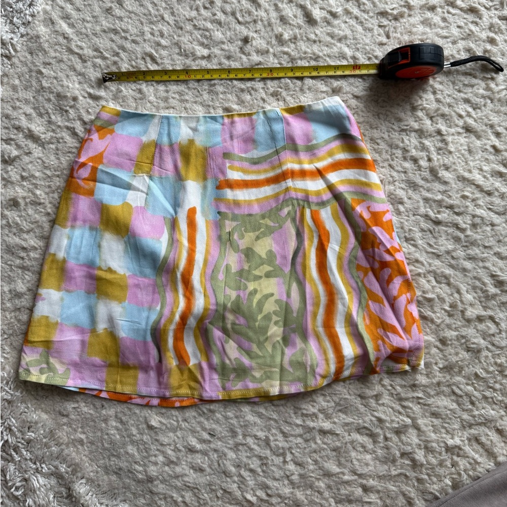 Multicolor Patterned Women's Skirt